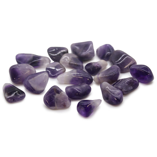 24 x Ameythst Tumble Stones - Medium