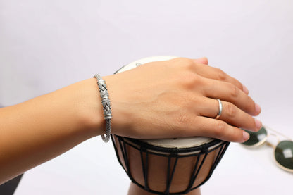 Silver & Gold Bracelet - Unisex Single Chain