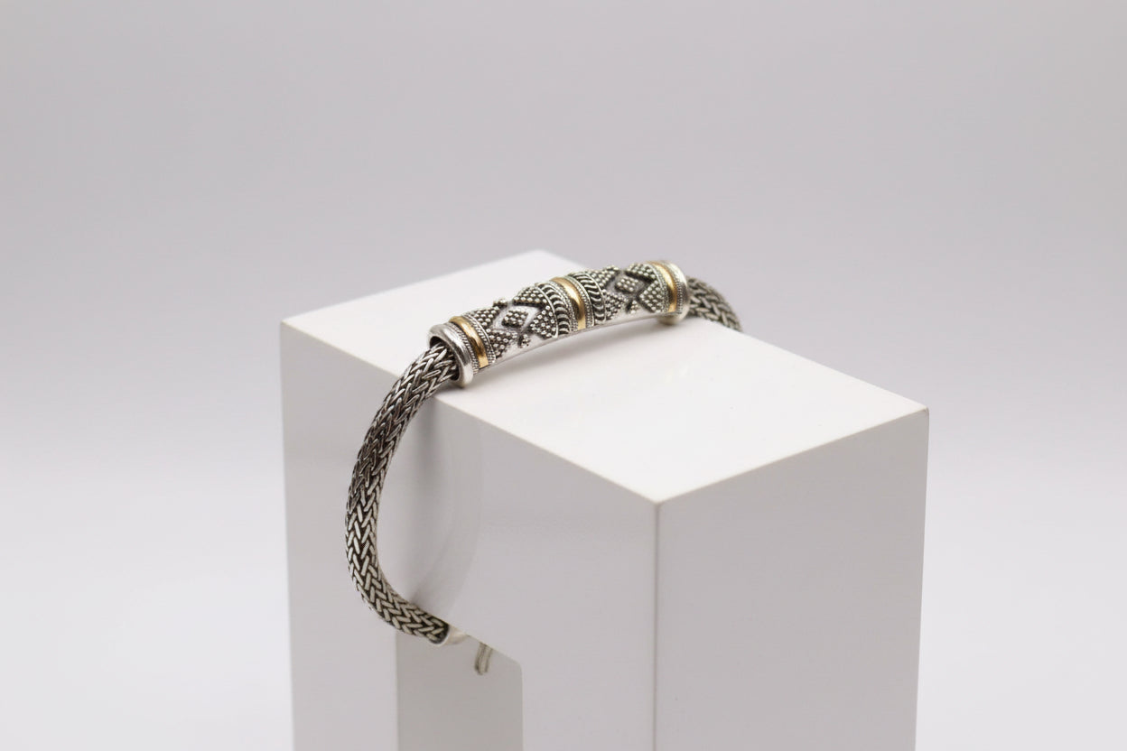 Silver & Gold Bracelet - Unisex Single Chain