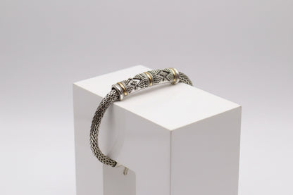 Silver & Gold Bracelet - Unisex Single Chain