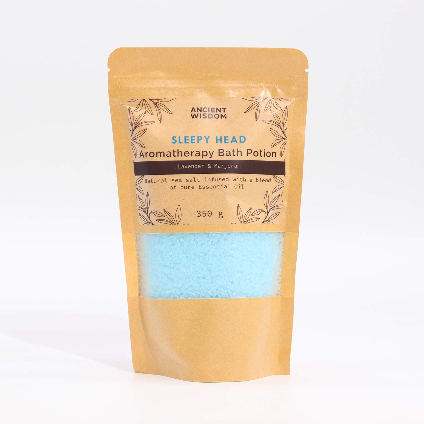 Aromatherapy Bath Potion in Kraft Bag 350g - Sleepy Heady