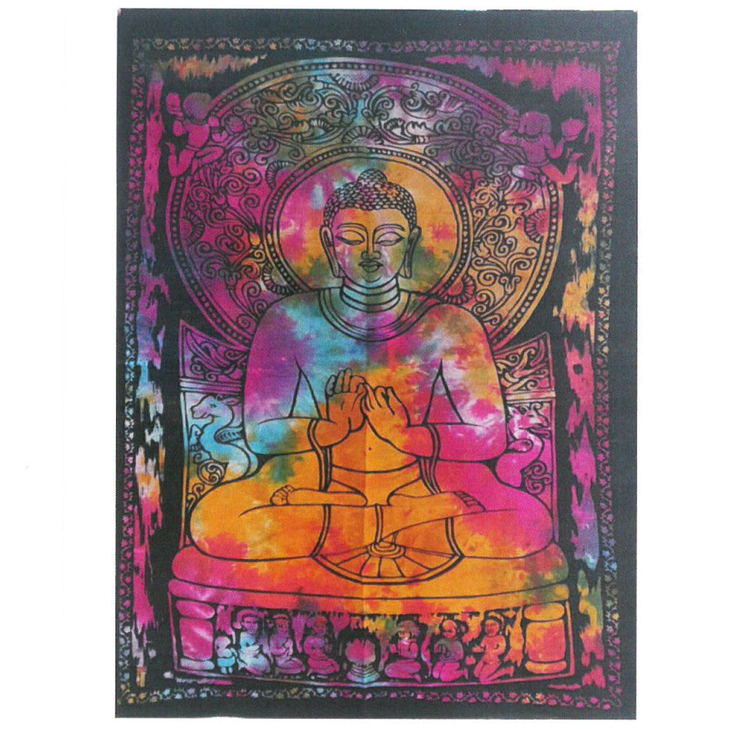 Peaceful Buddha Cotton Wall Hanging